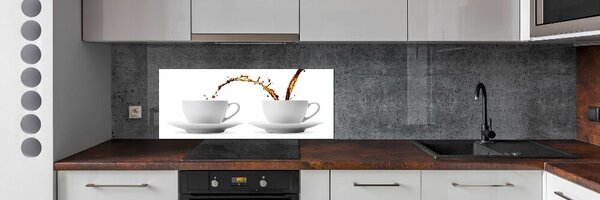 Panou de bucătărie Turnând cafea