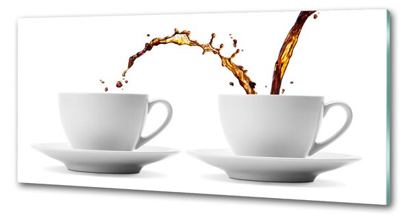 Panou de bucătărie Turnând cafea