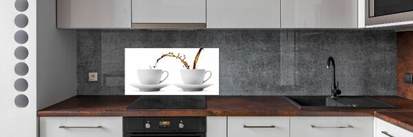 Panou de bucătărie Turnând cafea