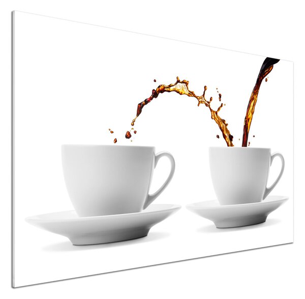 Panou de bucătărie Turnând cafea