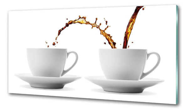 Panou de bucătărie Turnând cafea