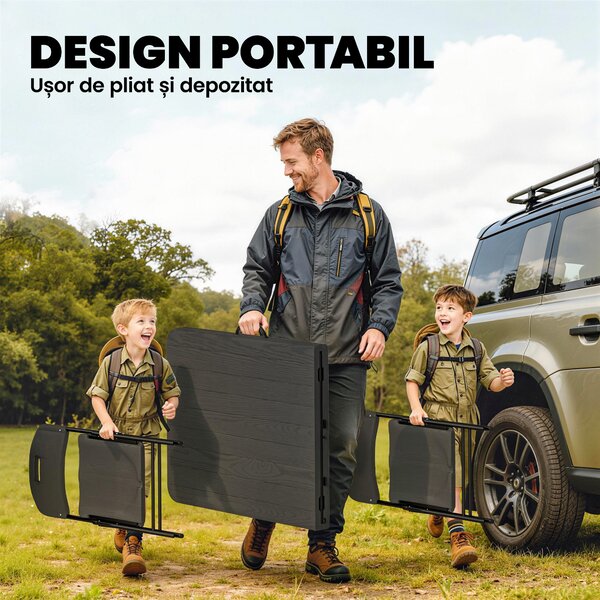 Outsunny măsuțe pentru plajă ușoare mobilier de camping bucătărie plastic pop pliabil pentru banchete | Aosom Romania