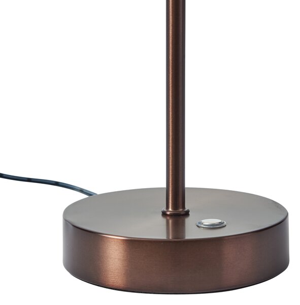 Lampă de masă de design bronz închis incl. LED cu dimmer - Joya