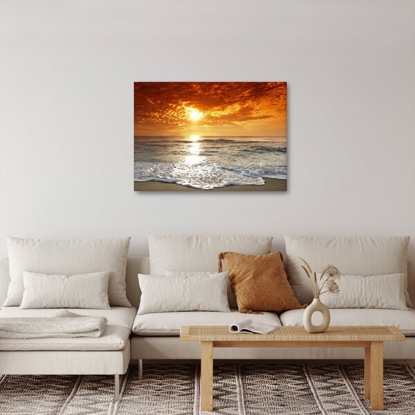 Tablou cu apus de soare din Corsica (70x50 cm)