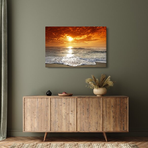 Tablou cu apus de soare din Corsica (90x60 cm)