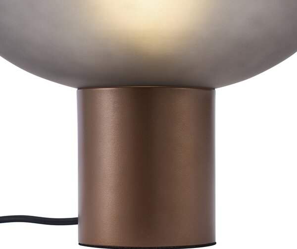 Lampă de masă de design bronz cu sticlă gri mat - Umbrella