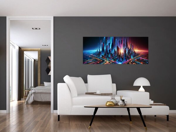 Tablou - Orașul viitorului (120x50 cm)
