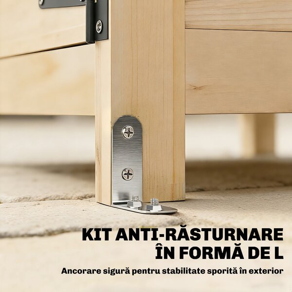 Outsunny Dulap de Exterior: Căsuță de Grădină cu Ușă Ventilată și Kit Anti-Răsturnare. | Aosom Romania