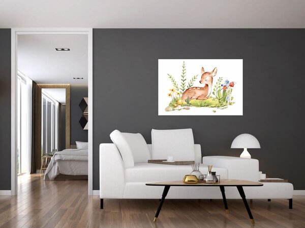Tablou - Micuțul cerb (90x60 cm)