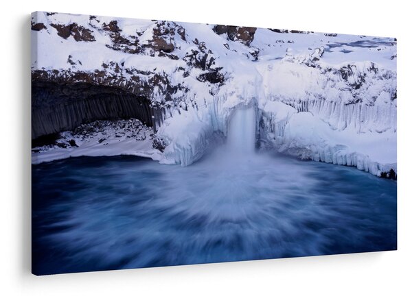 Tablou cu cascadele iarna (90x60 cm)