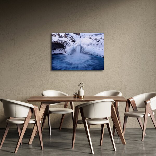 Tablou cu cascadele iarna (70x50 cm)
