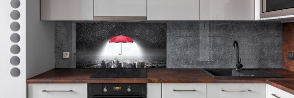 Panou de bucătărie Umbrela deasupra orașului