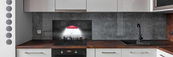 Panou de bucătărie Umbrela deasupra orașului