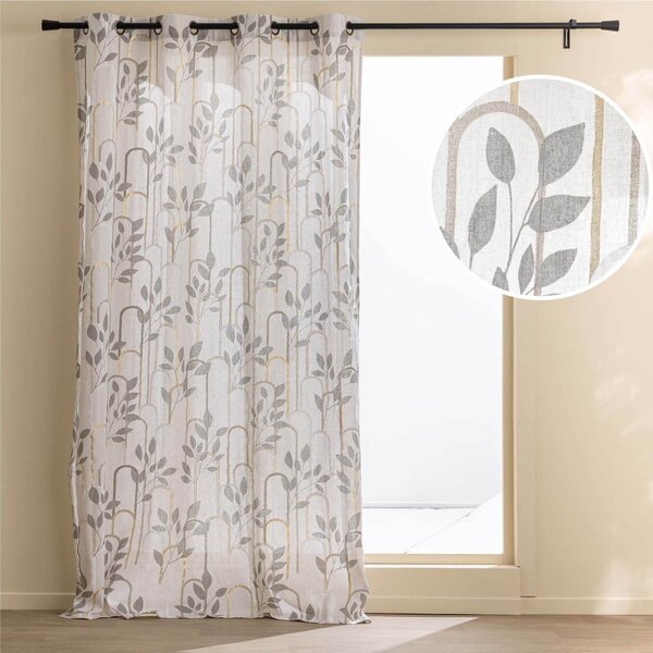 Draperie gri 140x240 cm Roseris – douceur d'intérieur