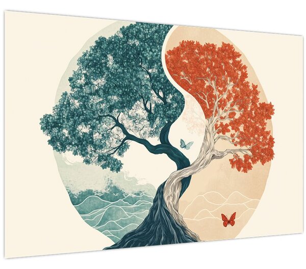 Tablou – Arbore plin de energie (90x60 cm)