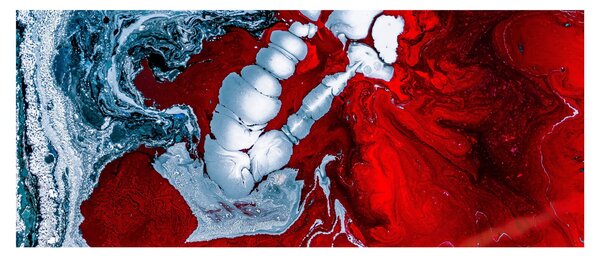 Tablou cu pete abstarcte (120x50 cm)
