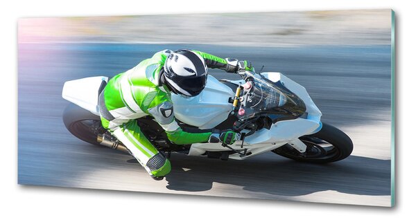 Sticlă pentru bucătărie cursă de motociclete