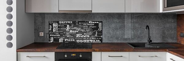 Sticlă pentru bucătărie meniu Restaurant