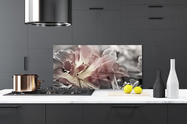Panou sticla bucatarie Abstract Art Gray