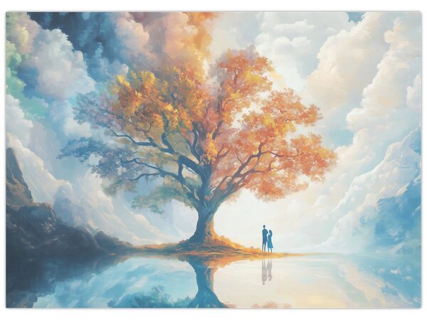 Tablou – Arborele vieții și al iubirii (70x50 cm)