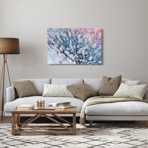 Tablou cu copaci înzăpeziți (90x60 cm)