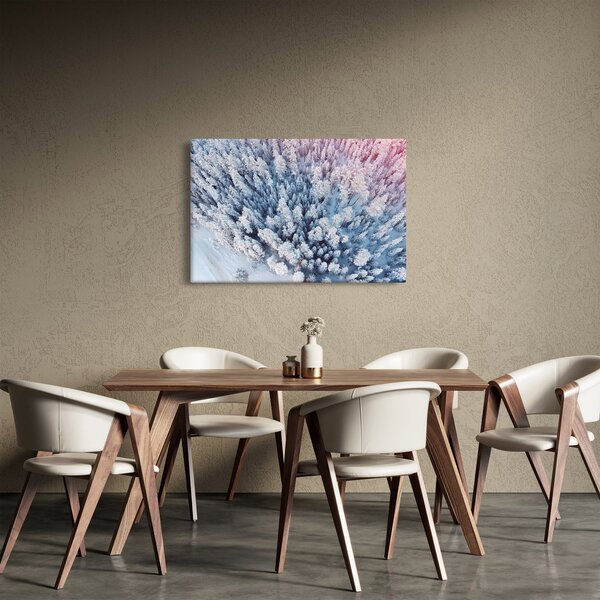 Tablou cu copaci înzăpeziți (90x60 cm)