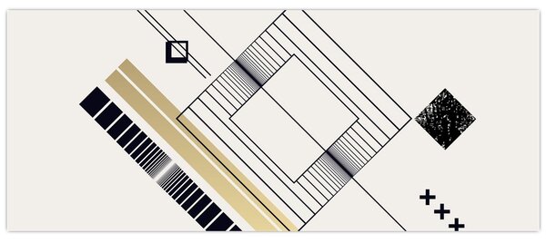 Tablou - Forme geometrice N⁰6 (120x50 cm)