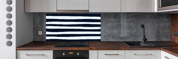 Sticlă printata bucătărie fundal Striped