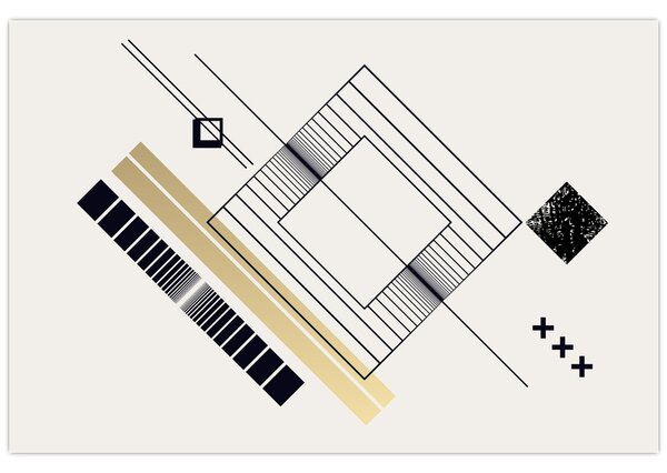 Tablou - Forme geometrice N⁰6 (90x60 cm)