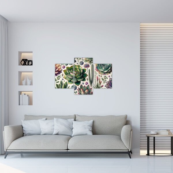 Tablou - Plante suculente (90x60 cm)