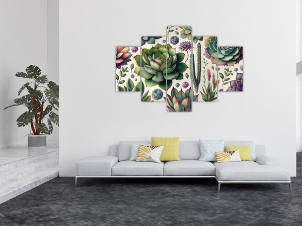 Tablou - Plante suculente (150x105 cm)