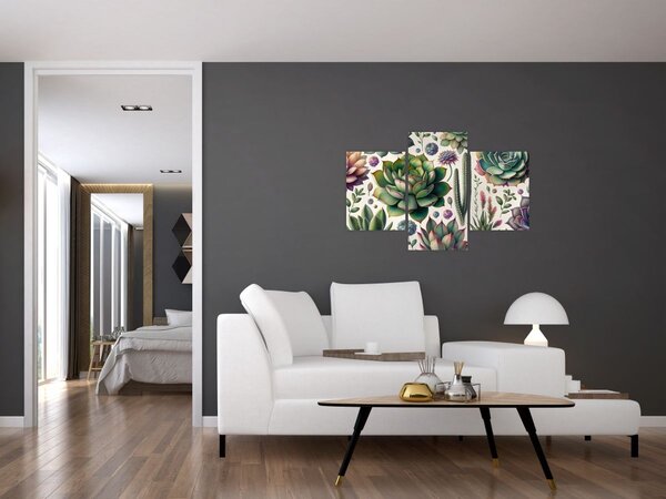Tablou - Plante suculente (90x60 cm)