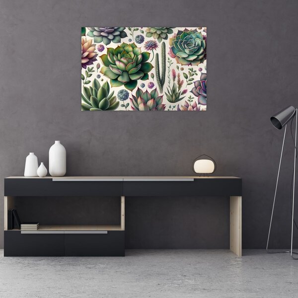 Tablou - Plante suculente (90x60 cm)