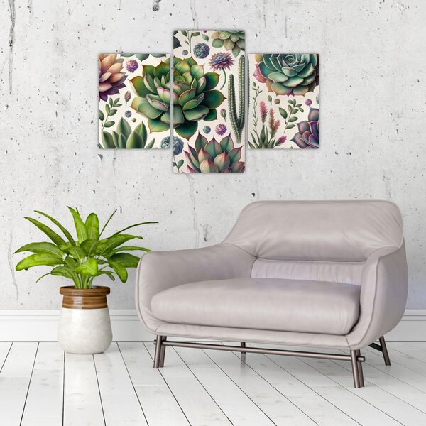 Tablou - Plante suculente (90x60 cm)