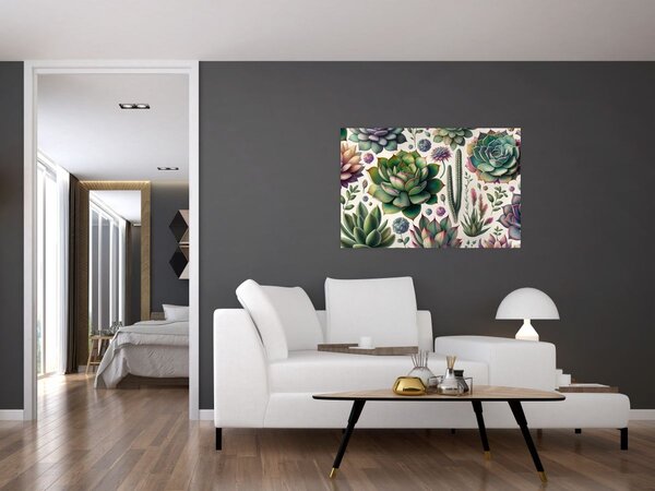 Tablou - Plante suculente (90x60 cm)
