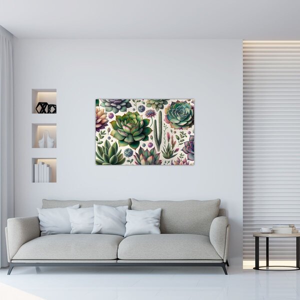 Tablou - Plante suculente (90x60 cm)
