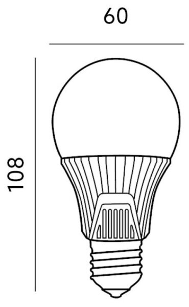 Bec LED cu senzor E27/9W/230V 6500K
