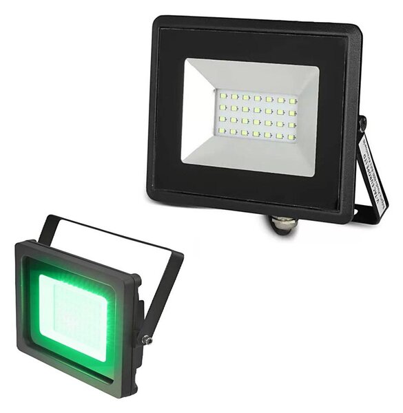 Proiector LED 20W 230V IP65 lumină verde