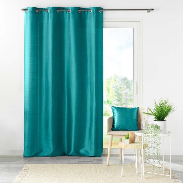 Draperie albastră din microsatin 140x240 cm Shana – douceur d'intérieur