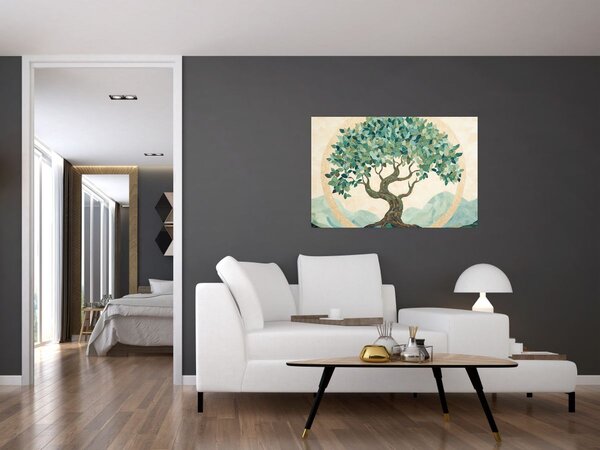 Tablou – Mozaic elegant cu arbore (90x60 cm)