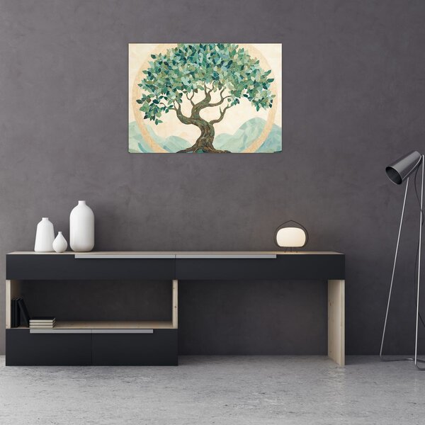 Tablou – Mozaic elegant cu arbore (70x50 cm)