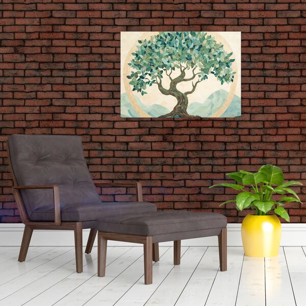 Tablou – Mozaic elegant cu arbore (70x50 cm)