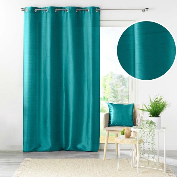 Draperie albastră din microsatin 140x240 cm Shana – douceur d'intérieur