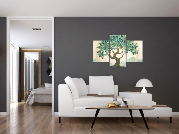 Tablou – Mozaic elegant cu arbore (90x60 cm)