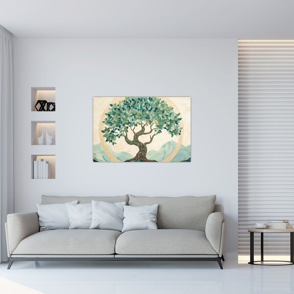 Tablou – Mozaic elegant cu arbore (90x60 cm)