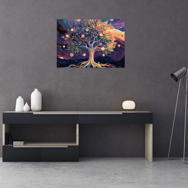 Tablou – Arbore violet plin de energie (70x50 cm)