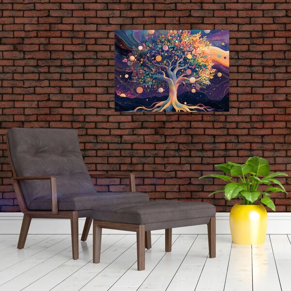 Tablou – Arbore violet plin de energie (70x50 cm)
