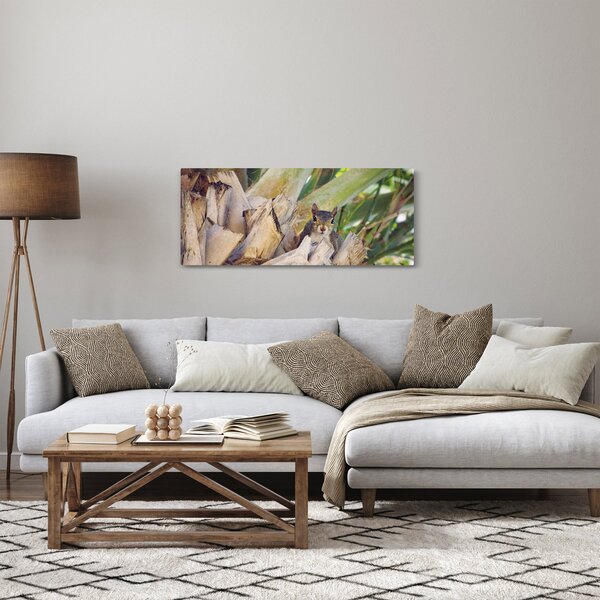 Tablou cu veverița în copaci (120x50 cm)