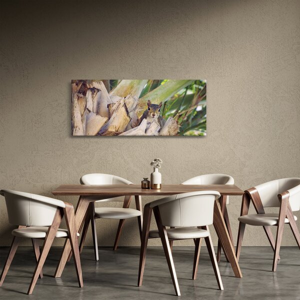 Tablou cu veverița în copaci (120x50 cm)