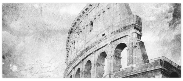 Tablou - Carte poștală de epocă a orașului N⁰1 (120x50 cm)